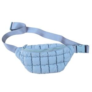 Sol and Selene Resurgence Quilted Waistpack Belt Bag Puffer Fanny Pack Sky Blue